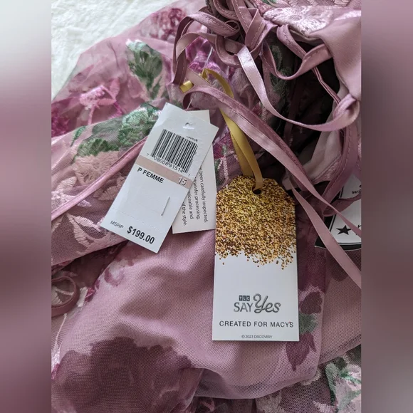 say yes to the prom dress Women's Pink Zippered Lined Lace Up Size 15 - Picture 15 of 15